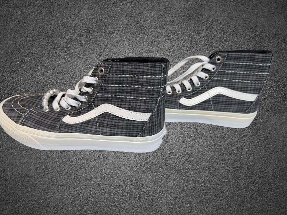 Vans Sk8-Hi Tapered UV Beads Plaid High Top Sneakers - 8w/6.5y